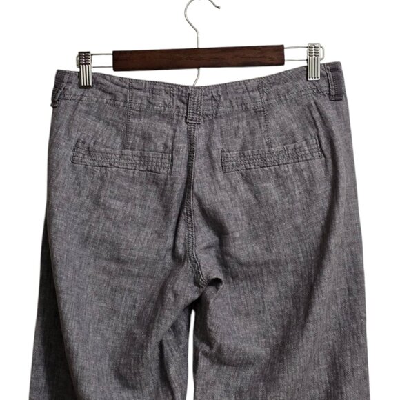 Pilcro And The Letterpress Low Rise Wide Leg Linen Blend Pants Sz 4 - Picture 4 of 11